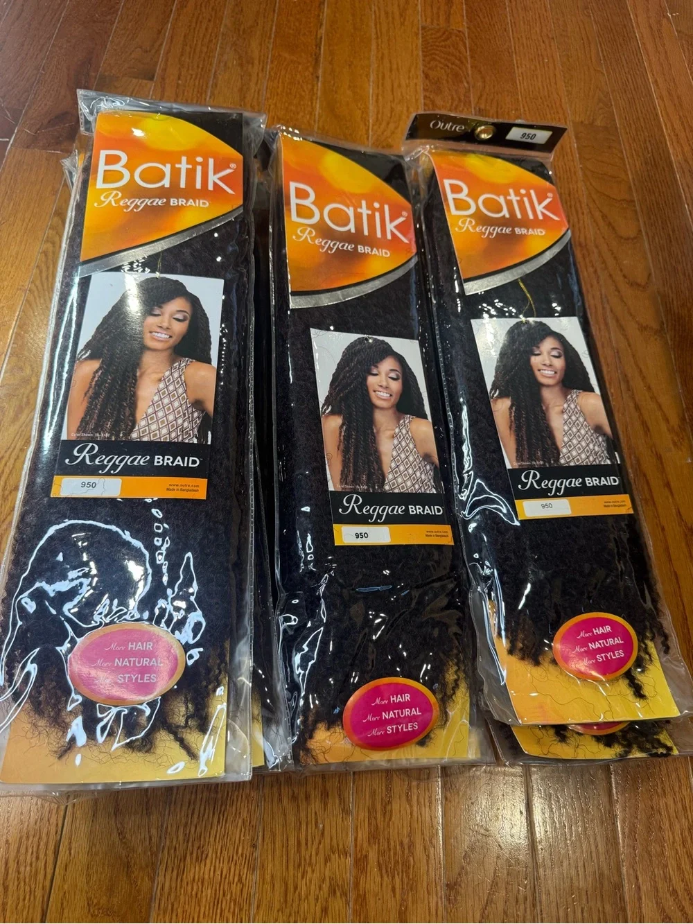 Batik Reggae Braid  Hair - Black (950)